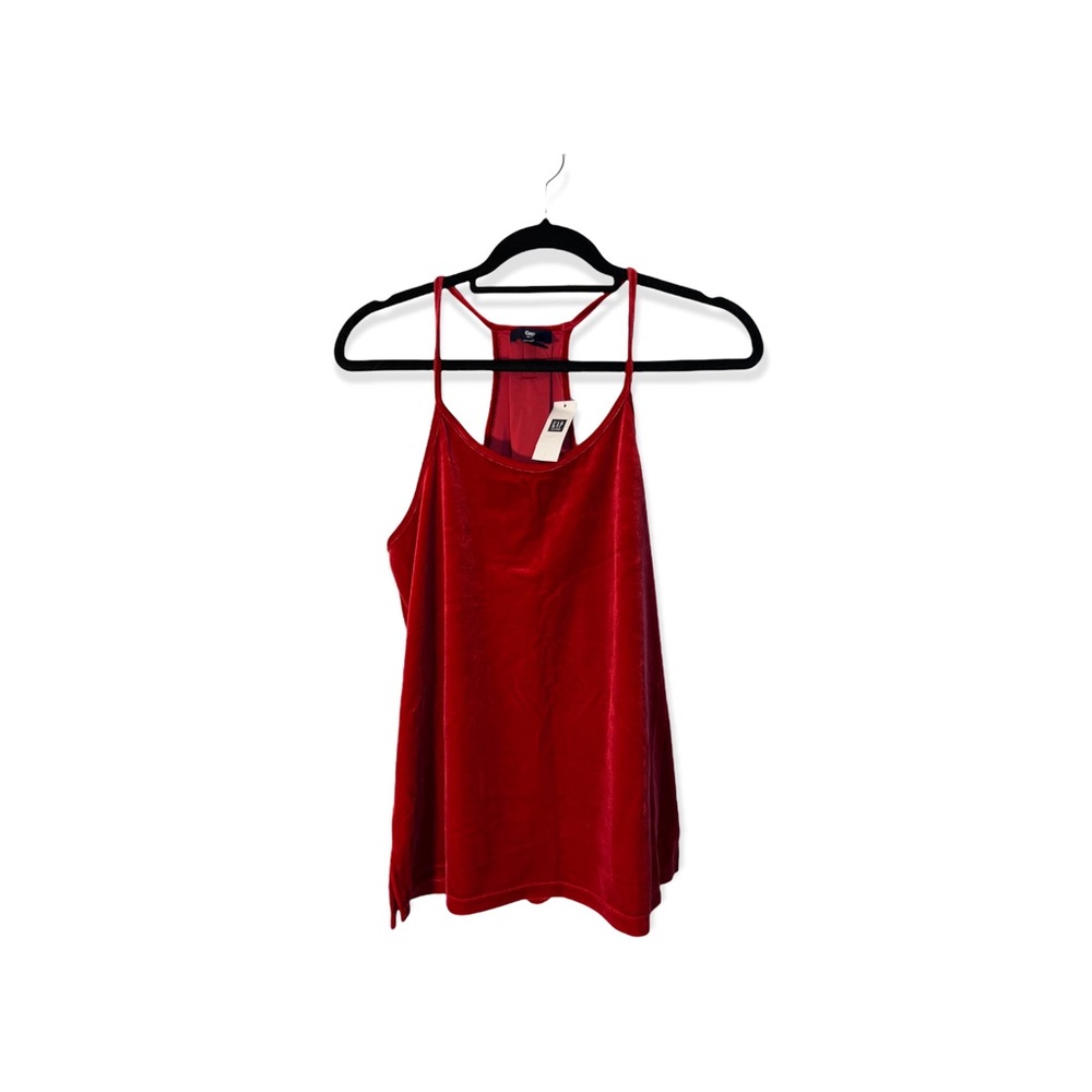 GAP red velvet racer back tank